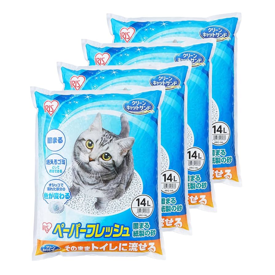 Amazon.co.jp: アイリスオーヤマ 猫砂 ペーパーフレッシュ